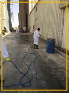 رش احدى المواقع